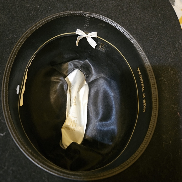 Stetson Black Cowboy Hat with Silver Trim - Picture 3 of 3